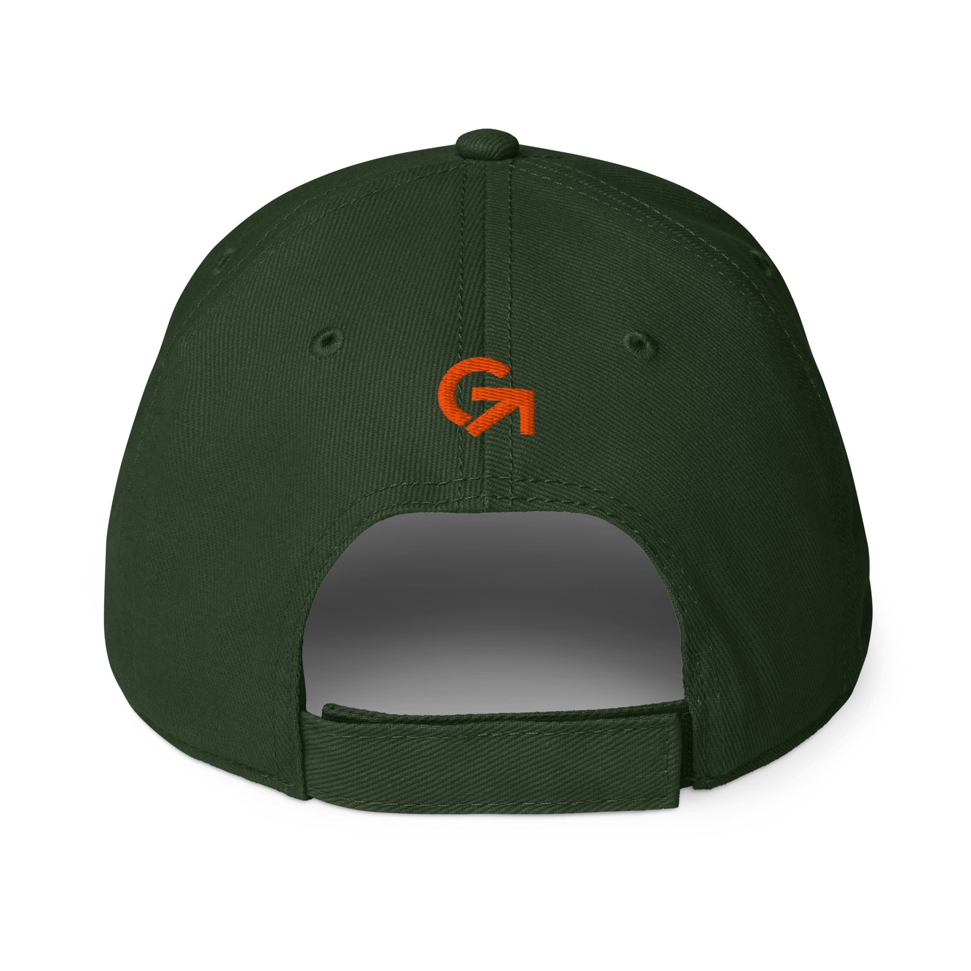 FOUNDATION Open Season Toke Cap, Dark Green, back view with GreyMantle logo