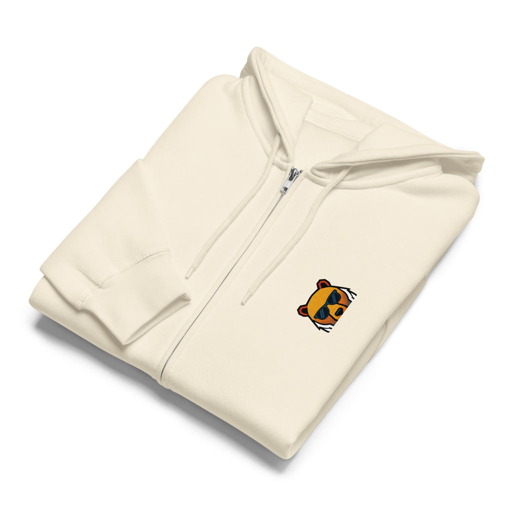 FOUNDATION Open Season Zip-Up, Sandshell, front view