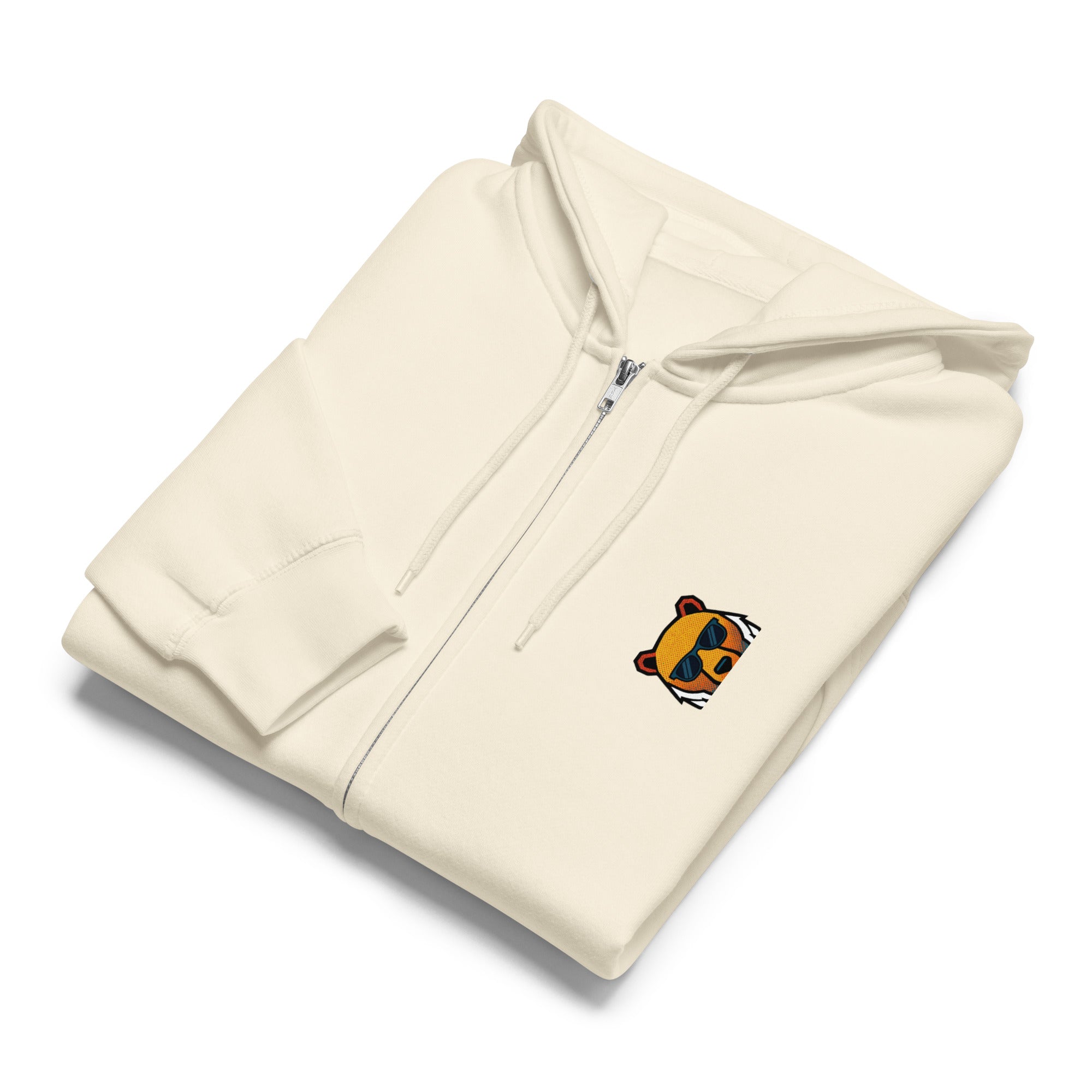 FOUNDATION Open Season Zip-Up, Sandshell, front view